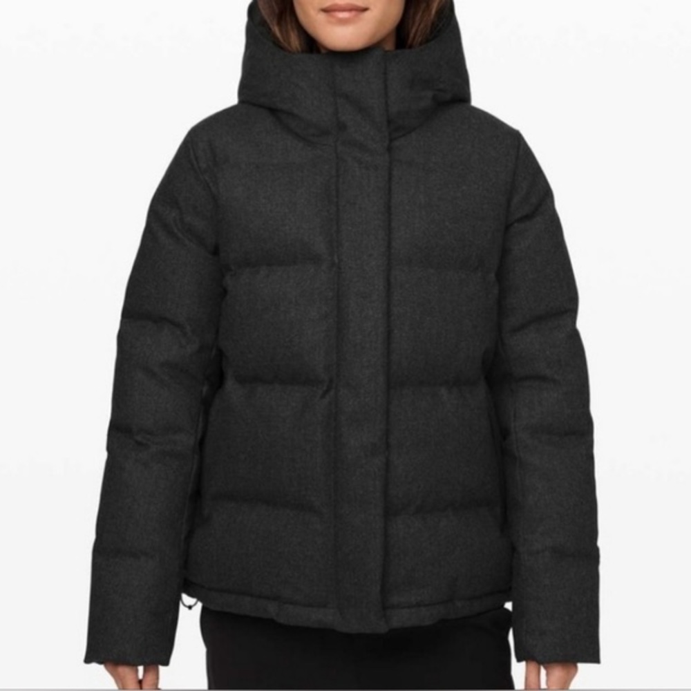 Lululemon Wunder Puff Waterproof Wool 550-fill Goosedown Heathered